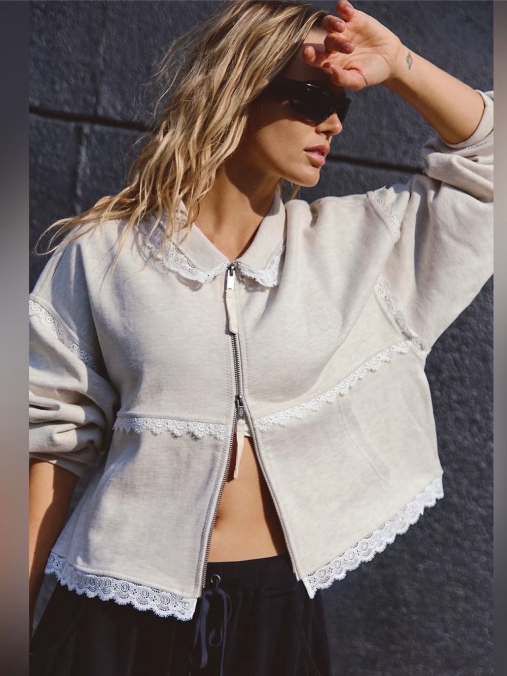 Free people movement - Love all zip up